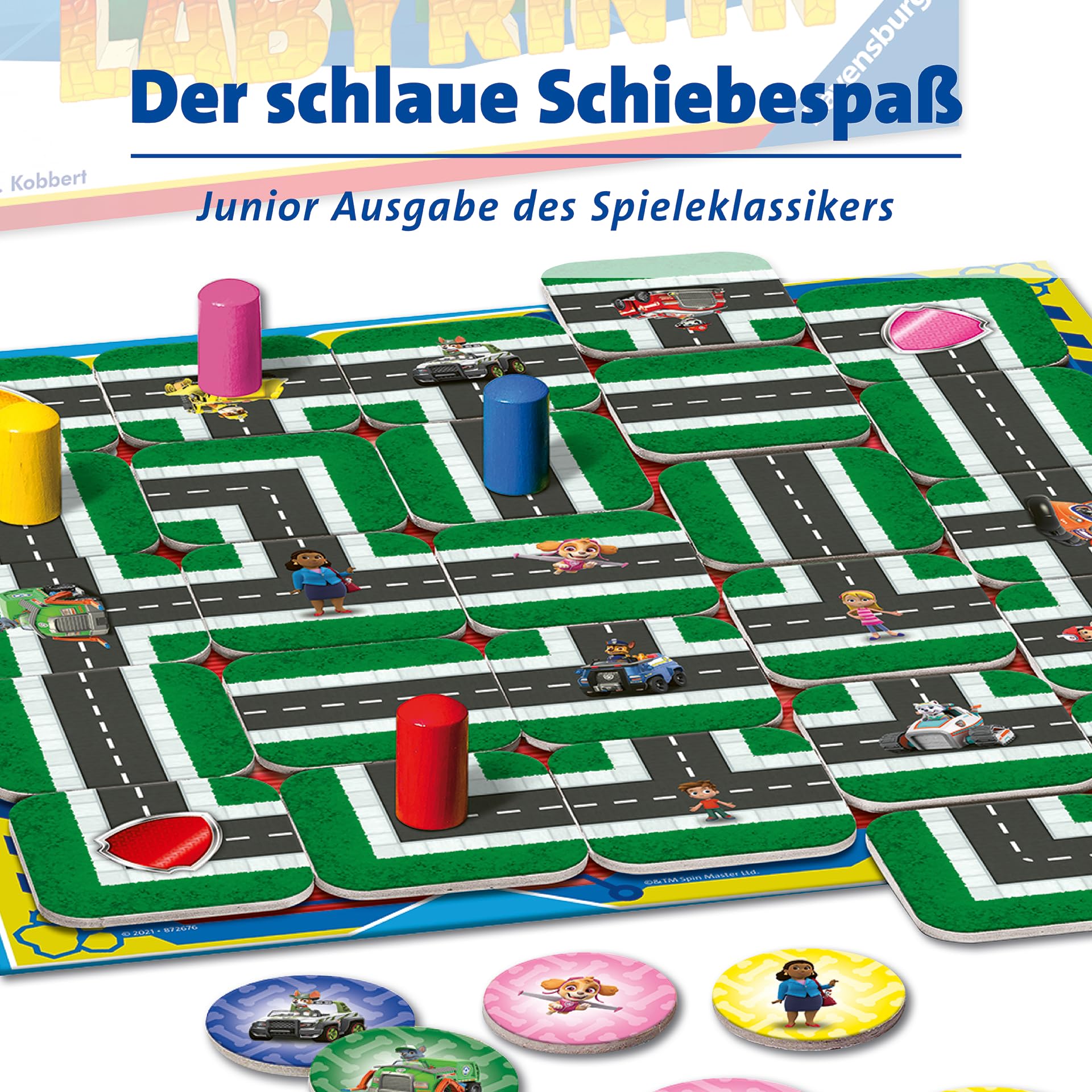Ravensburger Kinderspiel Paw Patrol Junior Labyrinth 20799 - das bekannte Brettspiel von Ravensburger als Junior Version, Kinderspiel für Kinder ab 4 Jahren - Geburtstagsgeschenke 4