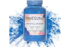 ninesung Powder Coating Powder | Powder Coat Perfect for Metal Surfaces | Car Paint | Building Materials | Powder Paint for Steel Structures, Factories, Buildings, Playgrounds, Gardens (Blue, 4 oz)