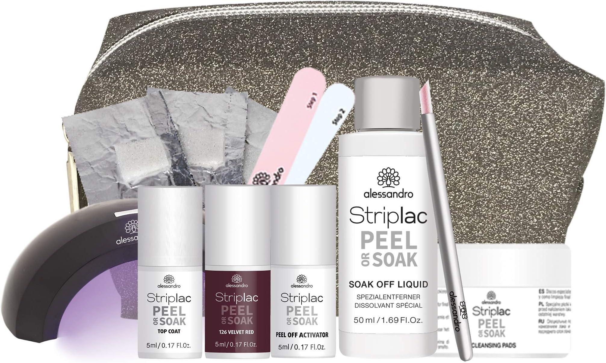 alessandroInternational StripLac Peel or Soak Deluxe Set