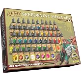 The Army Painter, Speedpaint Mega Set 2.0, 50 x 18 ml | Contrast Paint Set incl. Metallics, 1 Medium &amp; 1 Free Brush - For Miniature Model Painting, Dnd &amp; Warhammer