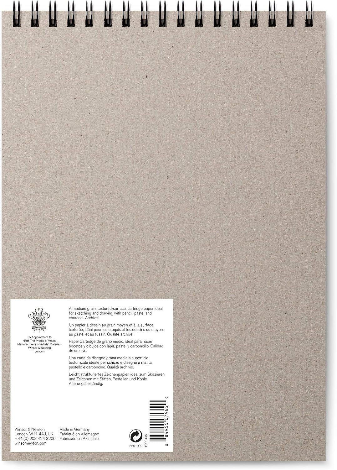Winsor & Newton Drawing Paper, Natural White, 22,9 x 30,5 cm-25 Blatt Zeichenpapier mit Spiralbindung, 22,9 x 30,5 cm - Image 3