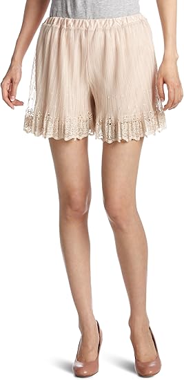 Amazon レストローズ L Est Rose チュール刺繍ペチパン 4er002 ピンク 2 ショートパンツ 通販
