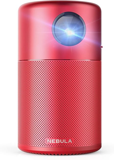 Nebula Capsule, por Anker, Smart WiFi Mini Proyector, Rojo, 100 ...