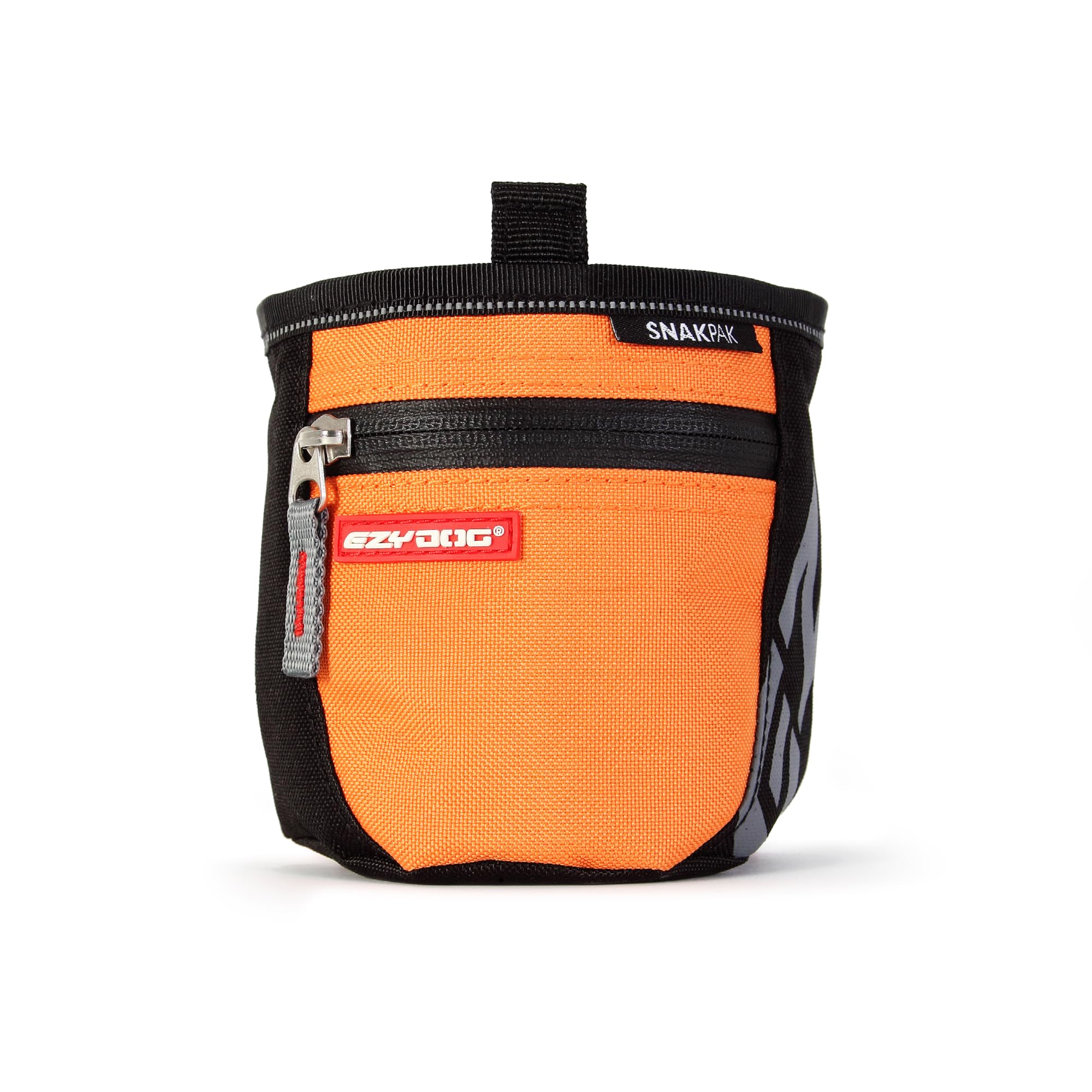 EzyDog SnakPak Dog Treat Bag | Dog Walking Bag, Dog Training Treats, Poop Bag Dispenser, Magnetic Closure, Dog Training, Waterproof Zipper (Orange) — image 1