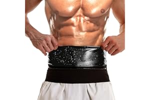 Waist Trainer for Men, Sauna Sweat Waist Trimmer for Men, Workout Sauna Slimming Belt Exercise Gym Gear