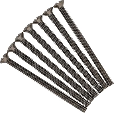 EVOGES M3.5 x 50mm Raised Countersunk Slotted Electrical Screw Pack of 20 Black