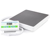 Patient Aid Medical Grade Floor Scale | 12"x 12.5" Platform | 550 lb Limit | Home, Hospital &amp; Physician Use | lb &amp; kg Settings | Portable Heavy Duty Scale For Body Weight | Large Digital Display