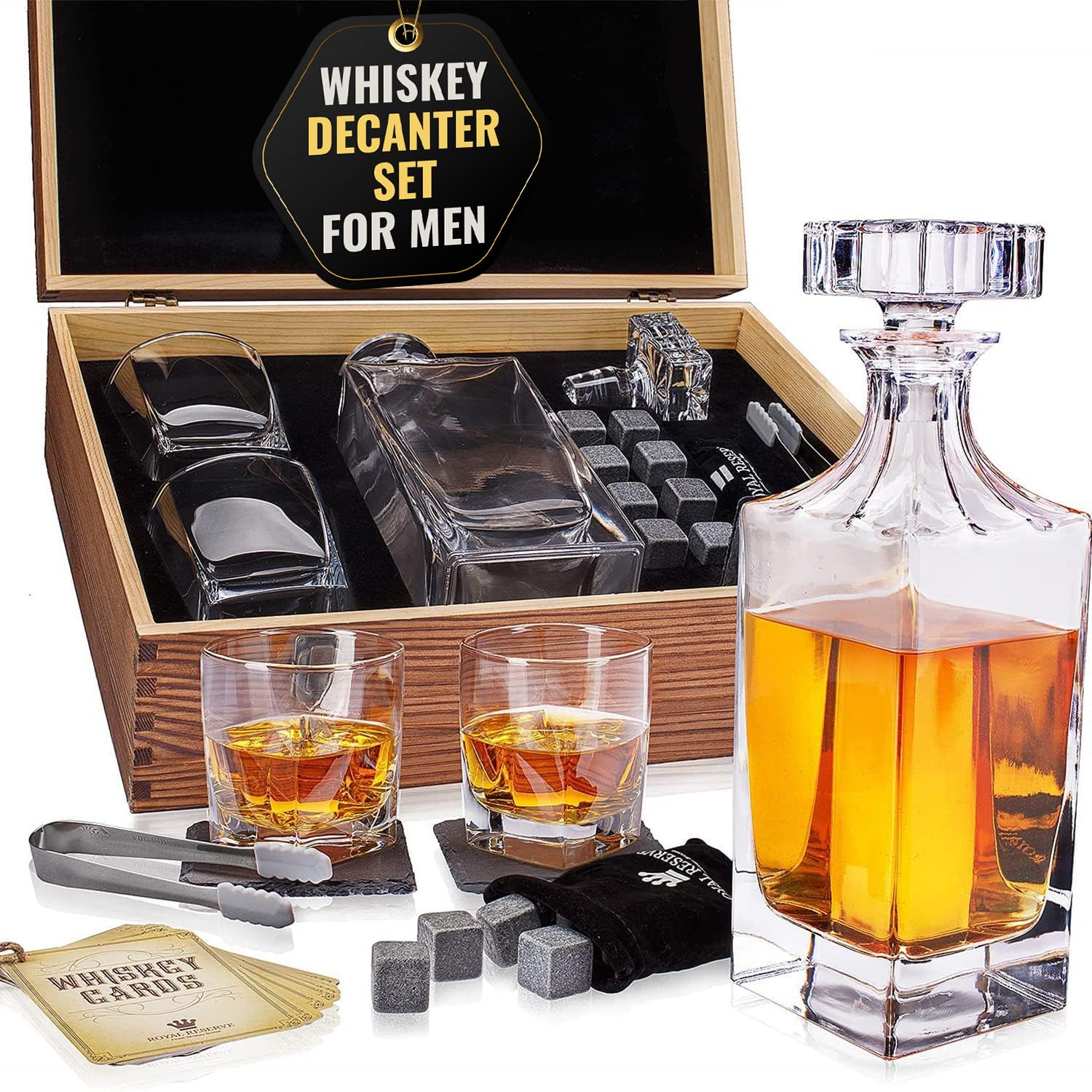 Refined Decanter & Liquor Gift Set main image 0