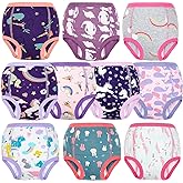 MooMoo Baby Potty Training Underwear 10 Packs Absorbent Toddler Training Pants for Boys and Girls Cotton Pee Pants 2T-9T