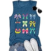 Magic Kingdom Tank Tops Women Princess Bow Shirt Magical Family Vacation Vest Summer Holiday Graphic Sleeveless Tee