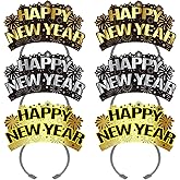 KKBES 12 Pieces Happy New Year Headbands, New Years Eve Party Hats, 2026 New Years Eve Party Supplies