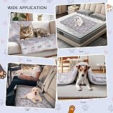 BVAGSS 6 Pack Small Dog Blanket 60x40 cm Paw Print Fleece Grey view 2