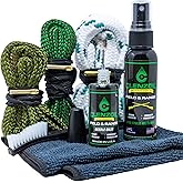 Clenzoil Three Gun Cobra Bore Cleaning Combo Kit - Efficient, Easy Gun Cleaning Kit - for .223 Cal, 5.56 mm, .357 Cal, .38 Cal, 9 mm & 12 Gauge - Barrel Cleaning Kit - for Rifle, Pistol & Shotgun