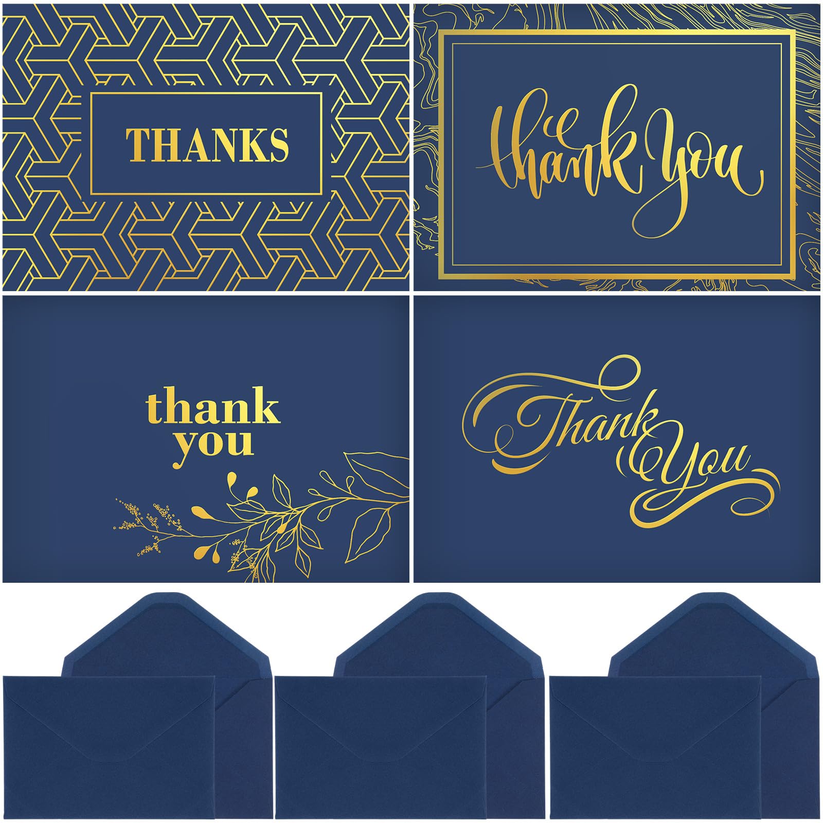 Photo 1 of Motiskyy 120 Pcs Thank You Cards with Envelopes Bulk, Graduation Cards, 5x7 Inches Wedding Thank You Notes Baby Shower, Small Business, Bridal Shower, Sympathy, Graduation