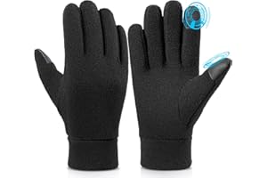 Cierto Winter Gloves Men Women: Touch Screen Thermal Polar Fleece Gloves, Warm Gloves for Running Cycling Driving Hiking