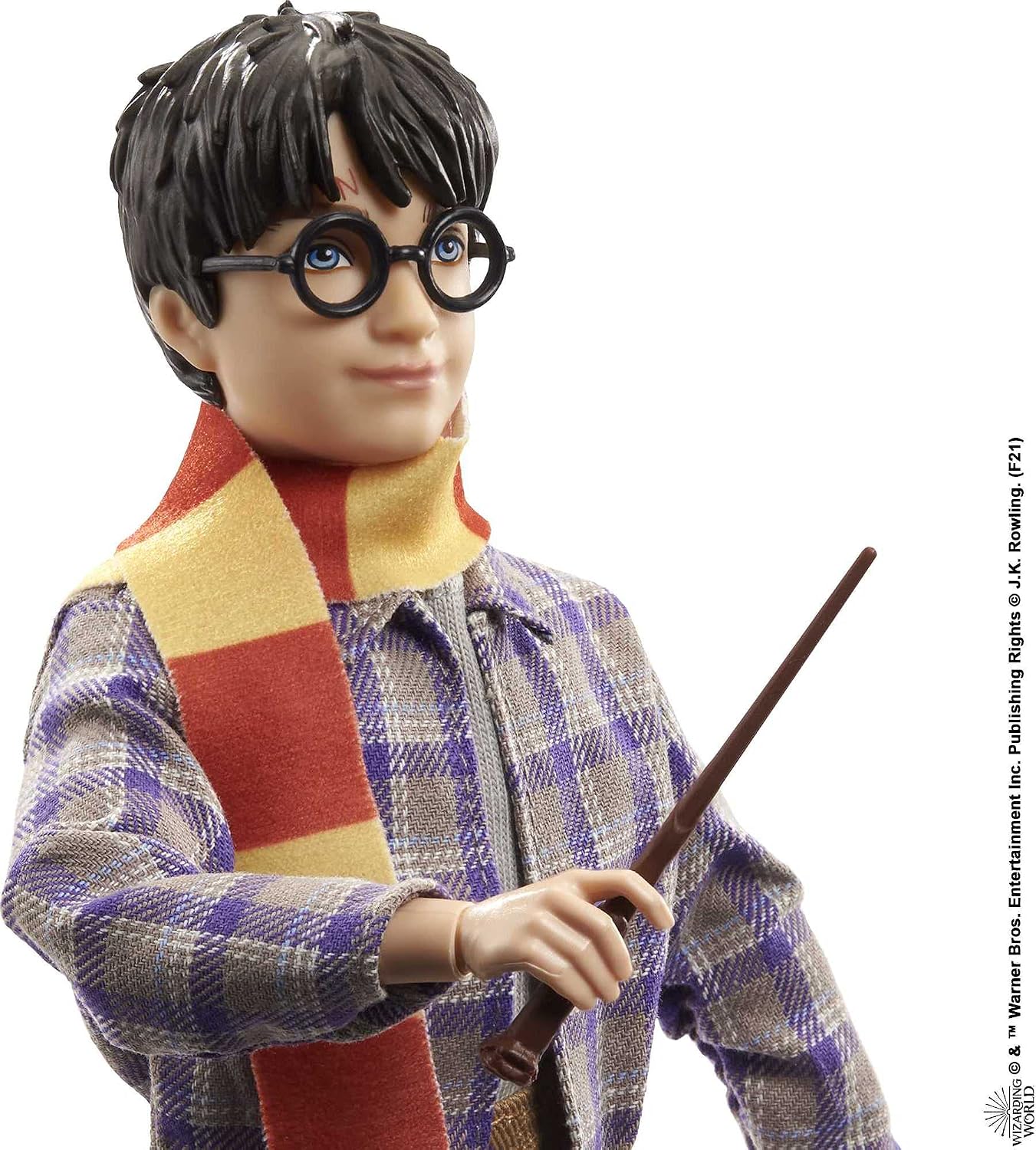 Harry Potter Collectible Platform 9 3/4 Doll (10-inch), Posable, Wearing Travel Fashion, with Hedwig, Luggage & Accessories - Image 3