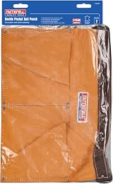 Faithfull Suede Leather Double Nail Pouch Tool Belt Hammer Loop Adjustable view 7
