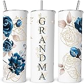 ZOKCC Christmas Gifts for Grandma- Best Grandma Tumbler- Cute Grandma's Mother's Day Birthday Gifts- Gift for Grammy, Grandmothers, Grandmom from Grandchild Grandson Granddaughter