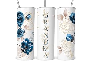 ZOKCC Gifts for Grandma- Best Grandma Stainless Steel Tumbler- Cute Grandma's Mother's Day Birthday Christmas Gifts- Gift for Grammy, Grandmothers, Grandmom from Grandchild Grandson Granddaughter
