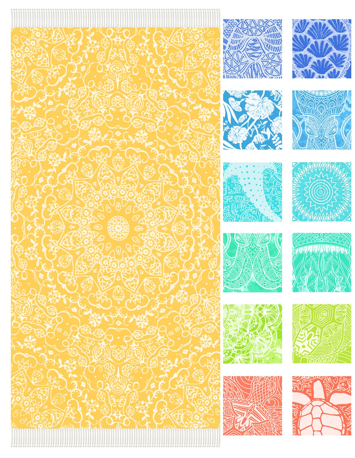 Photo 1 of Vikumond Thin Turkish Beach Towel Lightweight Soft Cotton Extra Large XL Oversized Sand Free Sandproof Absorbent Quick Dry Towels Cloud Bath Pool Travel Compact Essentials Accessories for Adult Gifts