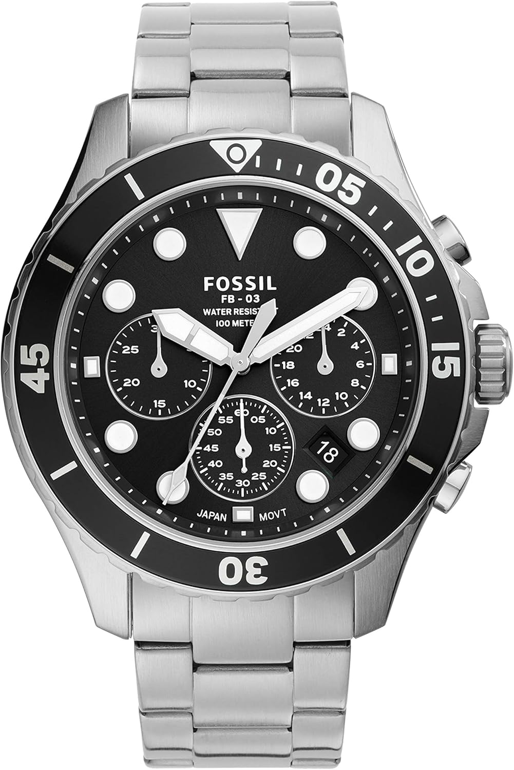 reloj fossil blue 100 meters 330 feet