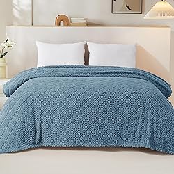 Whale Flotilla Fuzzy Fleece King Size Blanket for