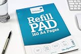 Silvine A4 Refill Pad 160 Pages 4 Hole W Punch Narrow Feint Margin Pack of 6 view 6