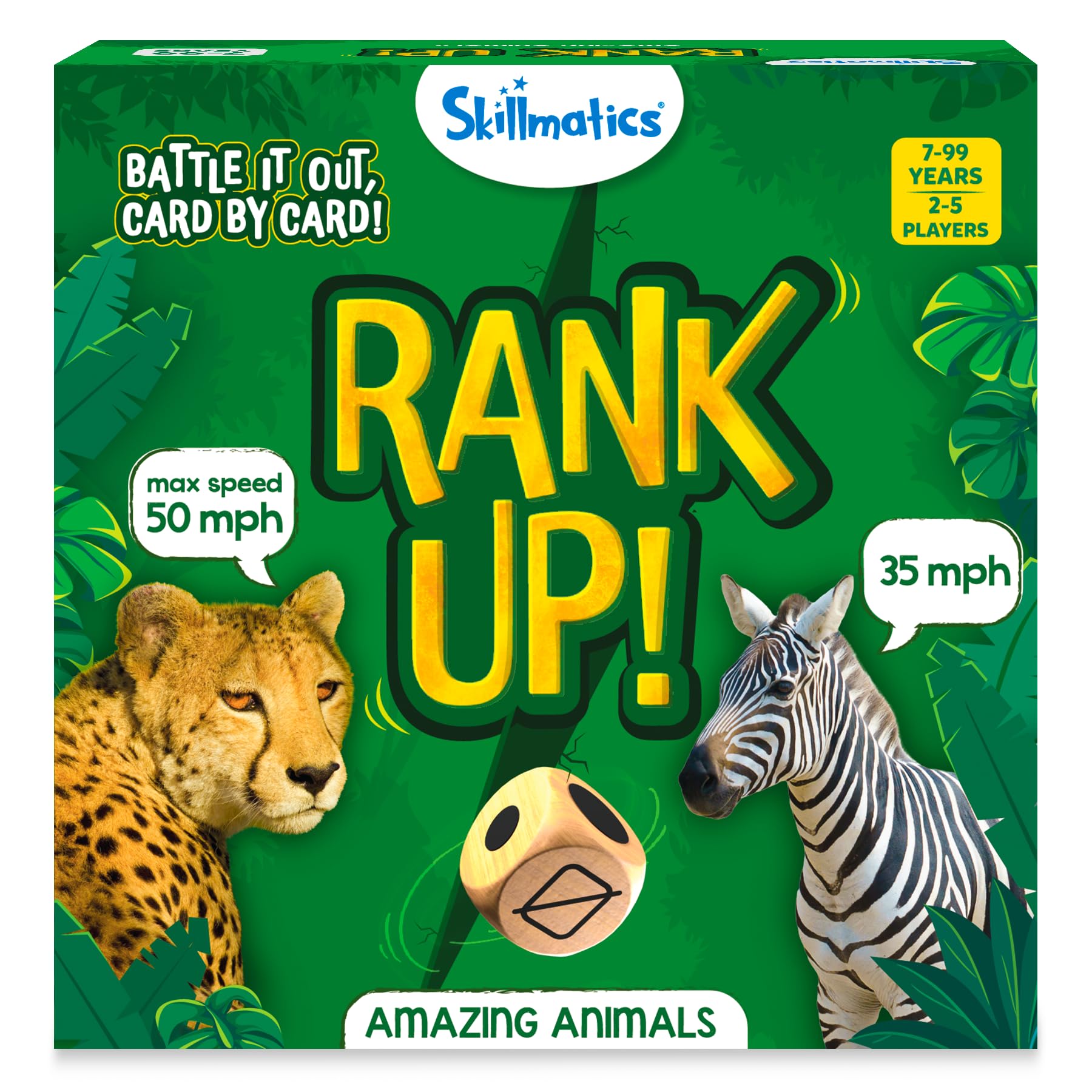 Skillmatics Trump Card Game - Rank Up Animals, Memory Game, Perfect for Boys, Girls, Kids, and Families Who Love Board Games, Travel Friendly, Gifts for Ages 7, 8, 9 and Up