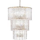 Z-Lite 1943-36MGLD Glacier - 12 Light Chandelier-38 Inch Tall and 27.5 Inch Wide, Finish Color: Modern Gold