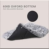Jaspuriea Large Dog Bed 90x60x8cm Calming Plush Anti-Slip Bottom view 4