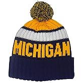 Hoiboo Beanie Knit Hat with Pom Winter Cuffed Cap Sport Fans Gift for Men Women