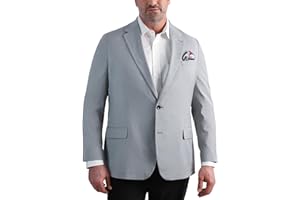 HAGGER Haggar Men's JMH Premium Tailored Fit Subtle Print Stretch Sport Coat - Regular and Big & Tall Sizes