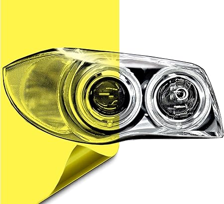 Amazon Co Jp Ilmondomall ヘッドライトフィルム テールランプフィルム フォグランプフィルム イエロー 030 0cm イエロー 車 バイク