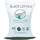 Black Beluga Lentils Bulk | 25 LBS | Non-GMO | Kosher | Vegan | Non-Irradiated