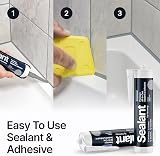 Hemway Light Grey Hybrid Polymer Sealant & Adhesive 3x300ml view 2