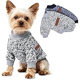 Fnuqz 2 Pack XSmall Dog Sweaters Small Dogs Puppy Sweaters for Teacup Dog Yorkie Chihuahua Pug Recommended 2-3 Pounds