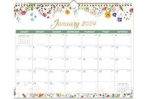 ATTITILL 2024 Calendar - Wall Calendar 2024, Jan. - Dec. 2024, 14.6" x 11.5", 2024 Calendar 12 Month Planner, Wall Calendar