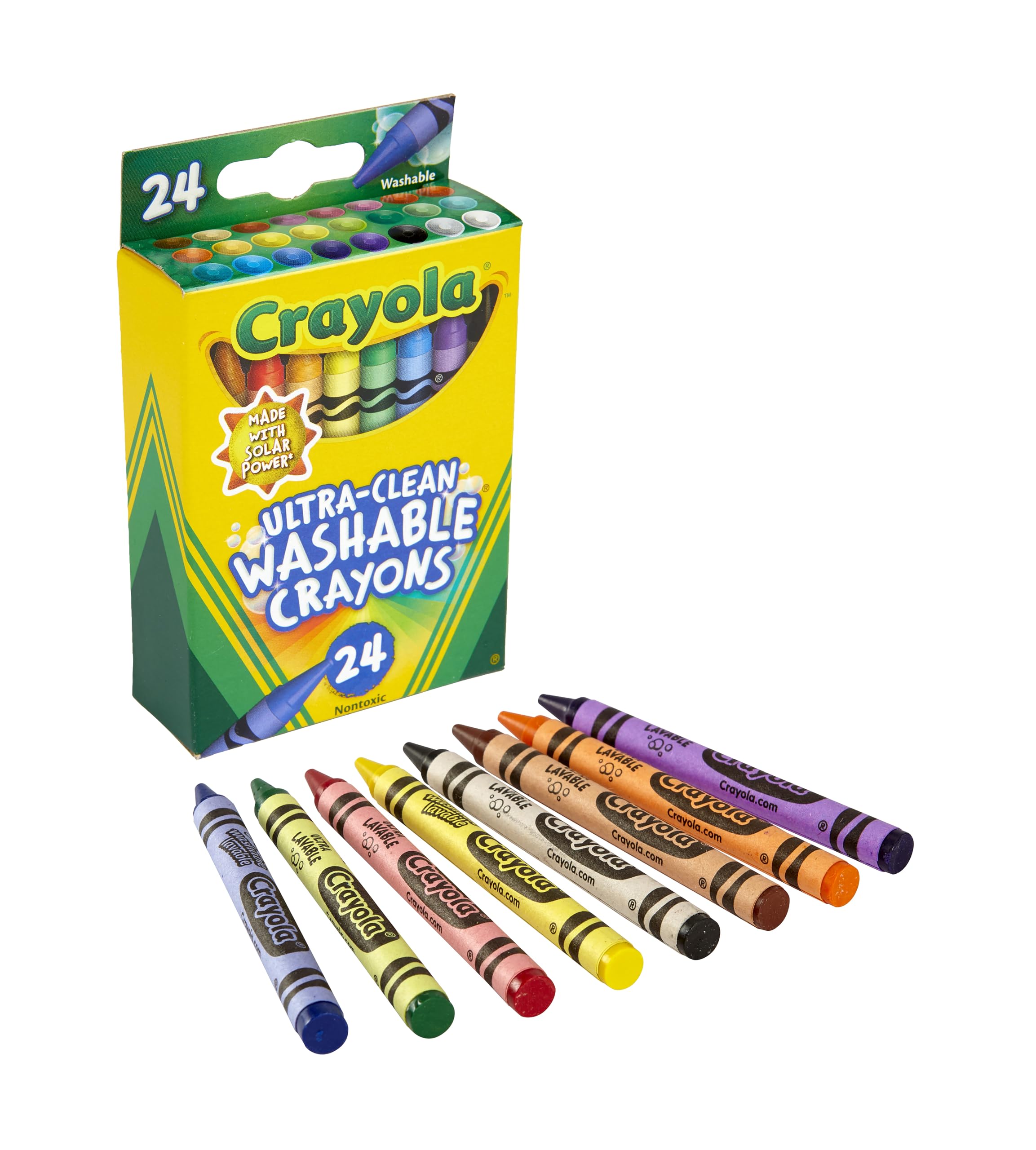 Photo 1 of Crayola Washable Crayons, School Supplies, 24 Count