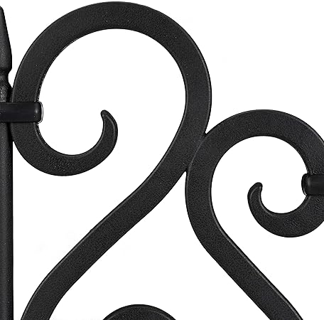 Relaxdays Set de 4 separadores de jardín, Valla Decorativa, con ...