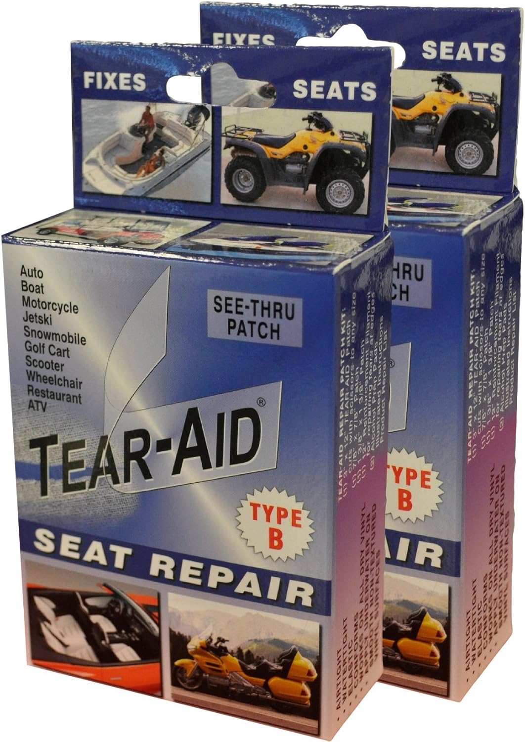 Tear-Aid Vinyl Seat Repair Kit, Blue Box Type B