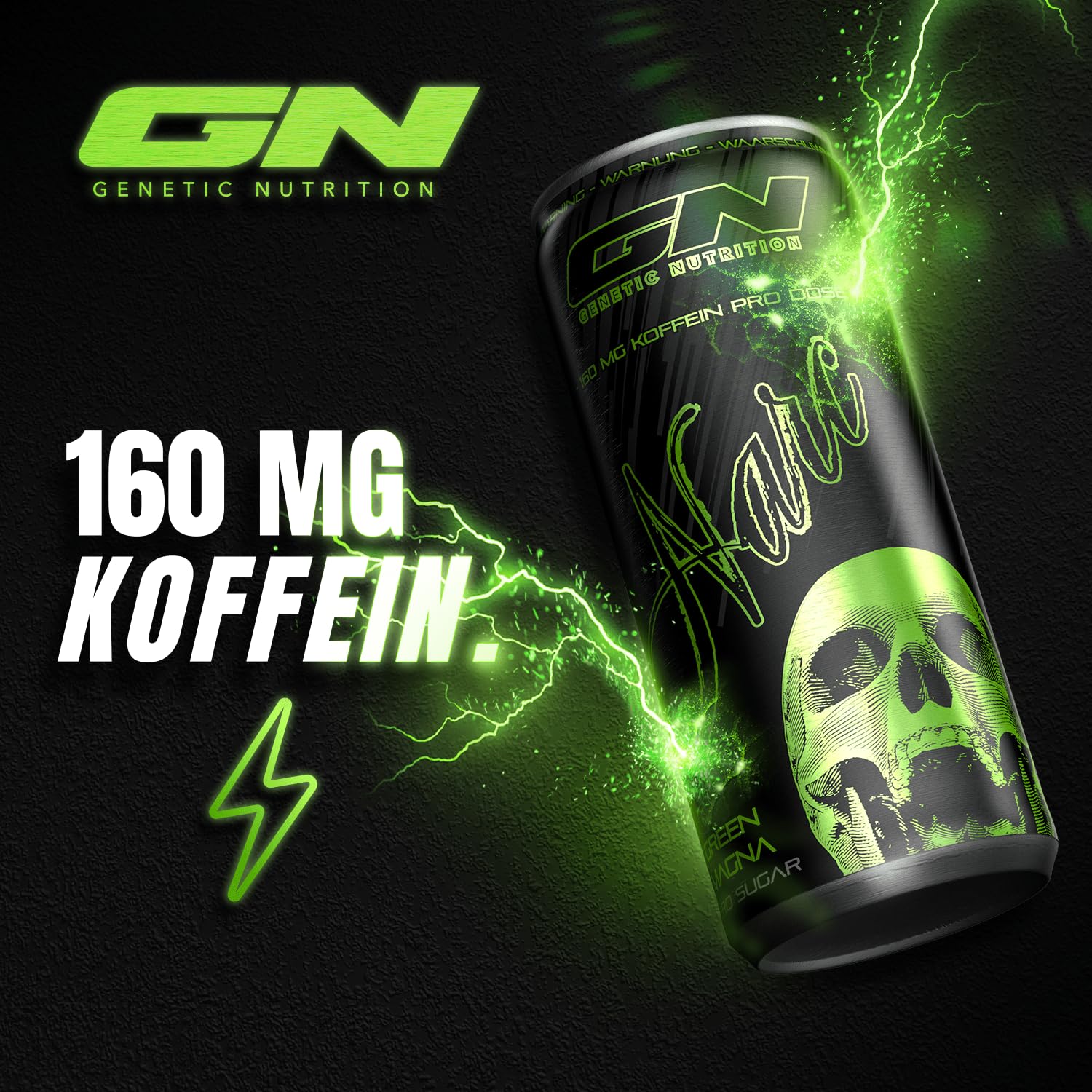 Narc Energy Drink inkl. Pfand 6€ | Starker Pre-Workout Booster | 160 mg Koffein & Taurin | Energie & Fokus Erfrischungsgetränk ohne Zucker Green Magna 24 Pack (24 x 0,25l) 3