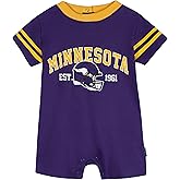 Gerber NFL unisex-baby Nfl Team Short Sleeve Romper
