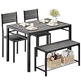 Shahoo Kitchen Table and 2 Chairs for 4 with