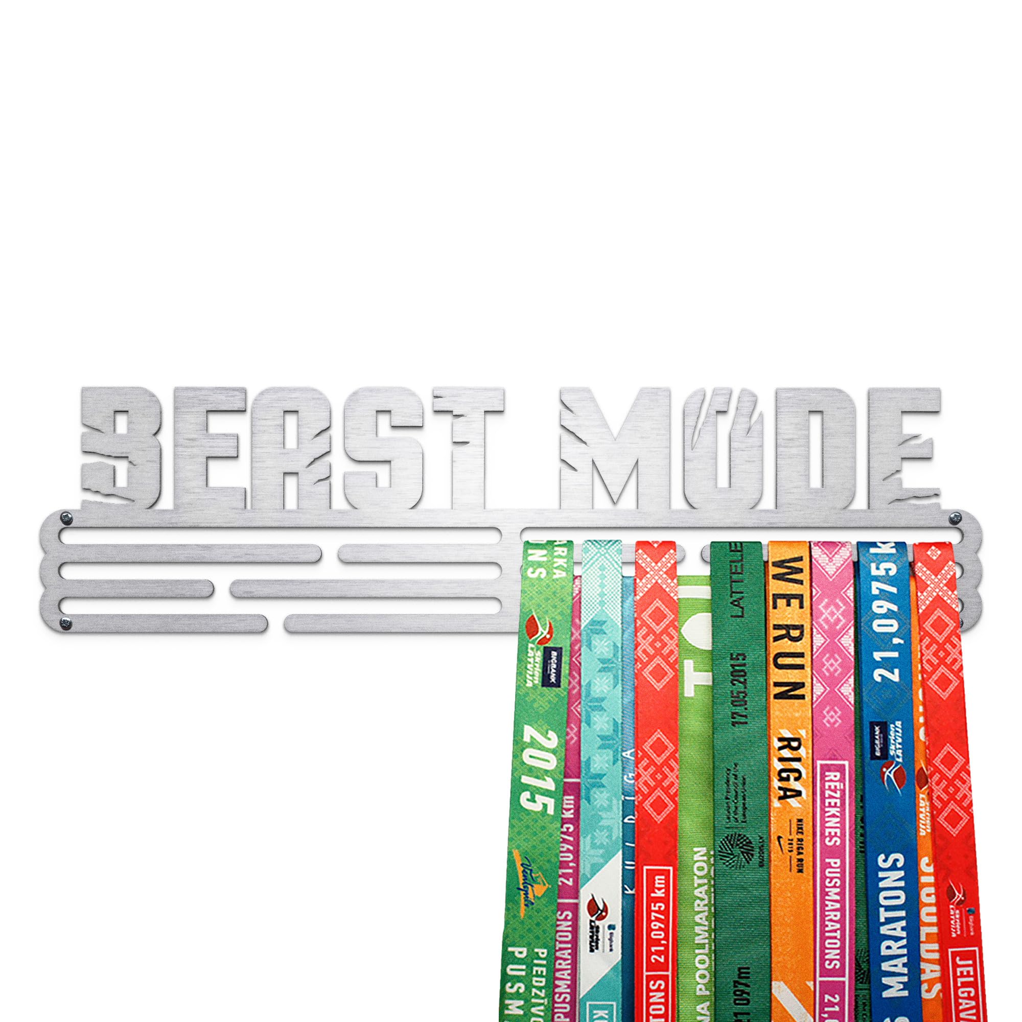 United Medals BEAST MODE Sport Medal Hanger Display | Stainless Steel Medal holder | Awards display rack for up to 48 medals