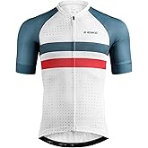 INBIKE Mens Cycling Jersey 3 Rear Pockets Moisture Wicking Short Sleeve Quick Dry Reflective Biking Shirts