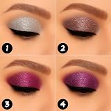 Profusion Cosmetics 5 Shade Glitter Eyeshadow Palette Amethyst Gems view 3