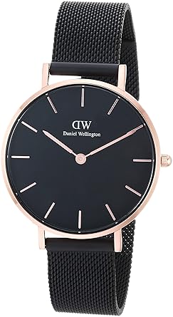 Classic Petite Analog Black Dial Women's Watch-DW00100245