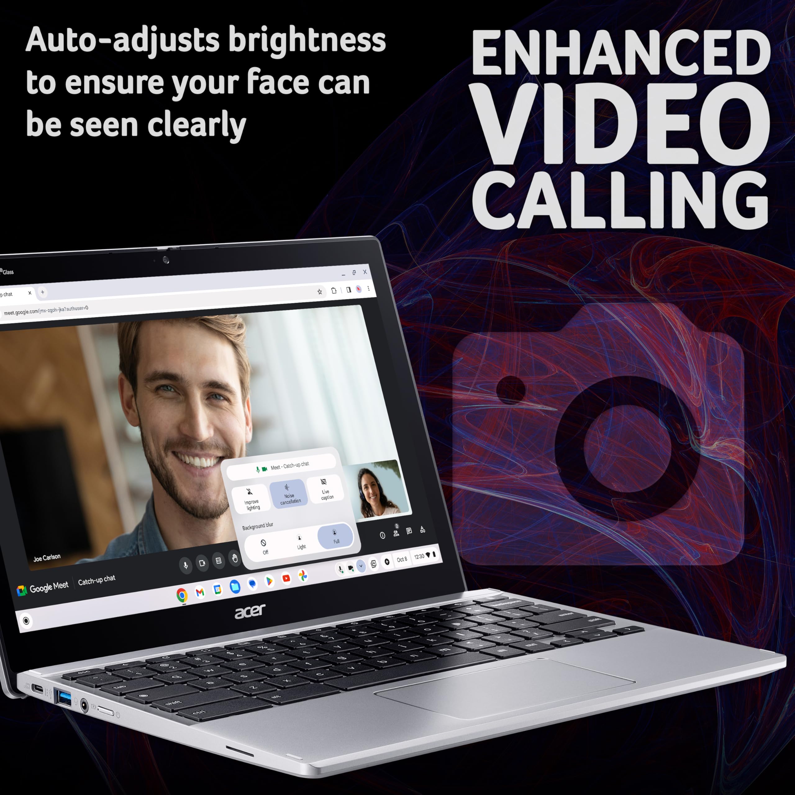 Acer Chromebook Spin 312 Cp312-1H Convertible Laptop - Intel N100, 4Gb, 128Gb Emmc, Integrated Graphics, 12.2&Quot; Wuxga Touchscreen, Chrome Os, Silver - View 6