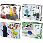 Prank-O Gift Box Bundle Set 1, 4 Unique Gift Boxes, Wrap Your Real Present in a Funny Authentic Prank-O Gag Present Box, Medium-Sized Novelty Gifting Box for Pranksters