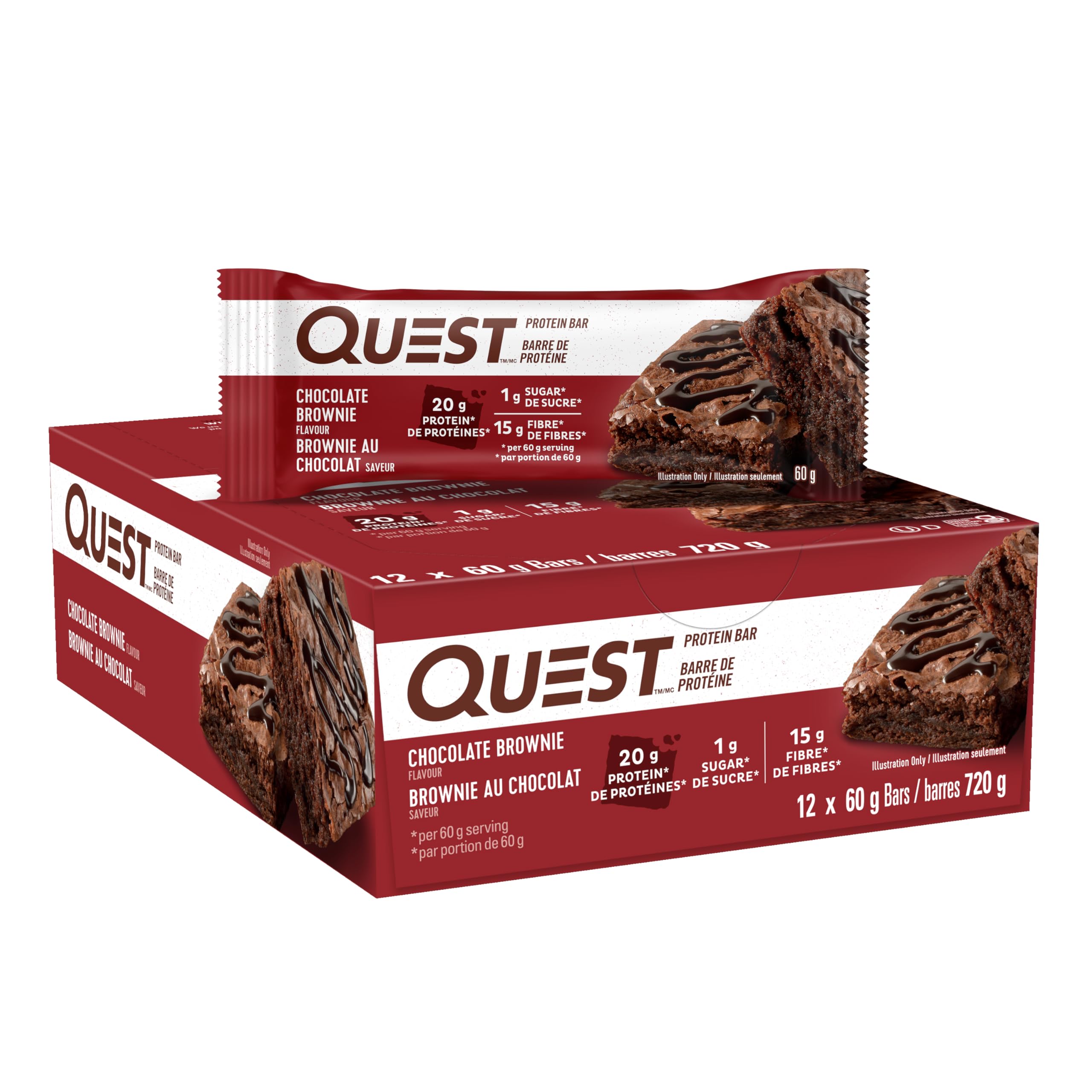 Quest Bar, Chocolate Brownie, 12/Box